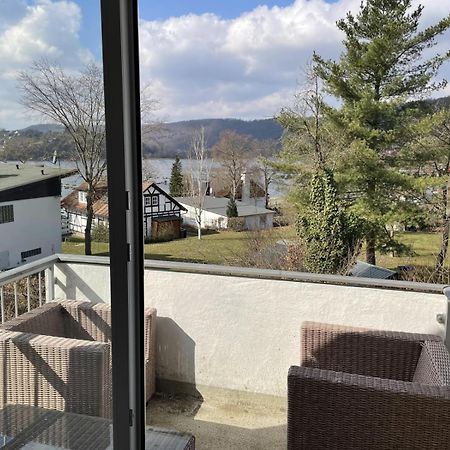 Gemutliche 93M2Fewo Mit 2 Schlafzimmern Und Seitlichem Seeblick Vom Balkon Scheid  Exterior photo